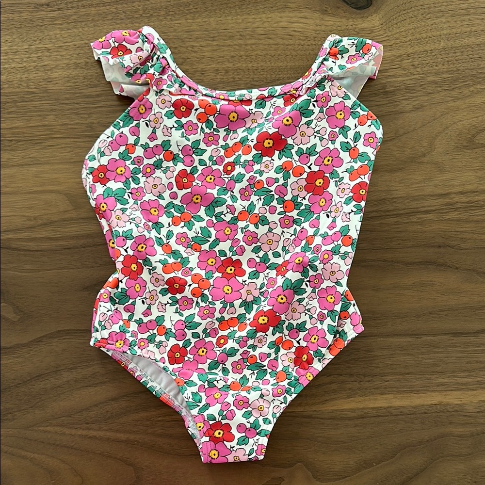 Mini Boden Floral Swimsuit